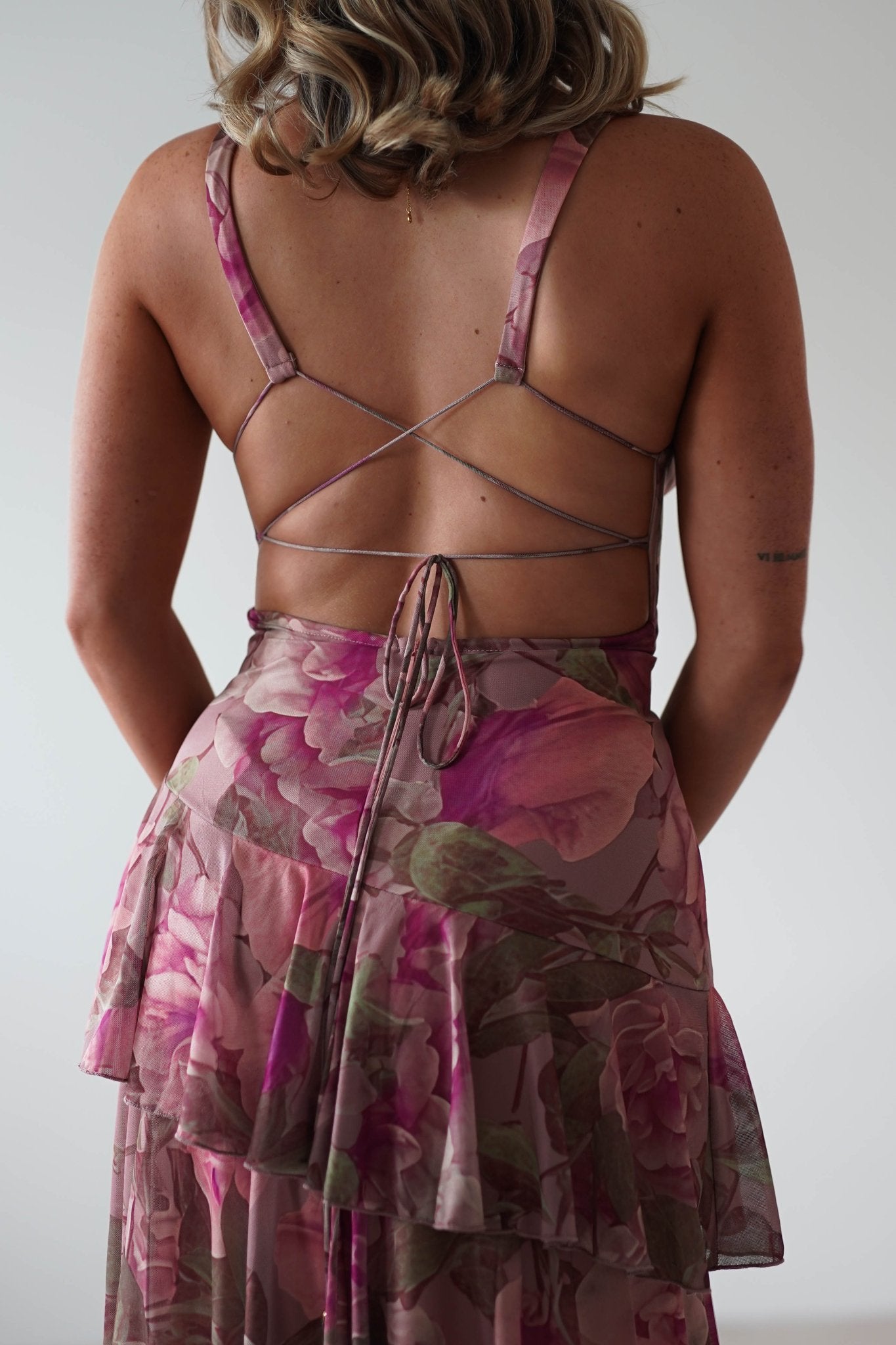 Morgana Floral Ruffle Maxi Dress Mixed Print | Wedding Guest Dress | Maxi | Oh Hello Clothing