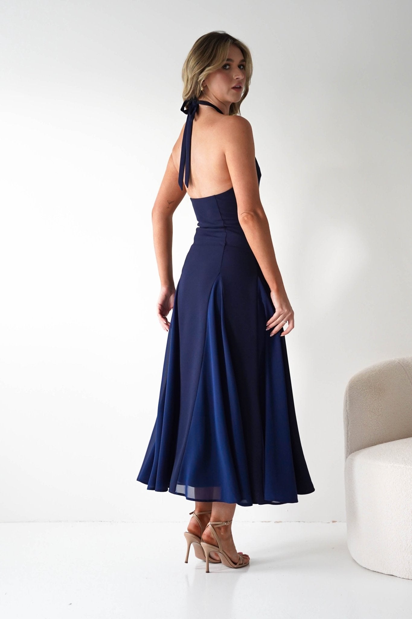 Oh Hello Clothing Dresses 1*DONE-JY25242- SAMPLE NAVY DRESS LIKE THE SILVANA