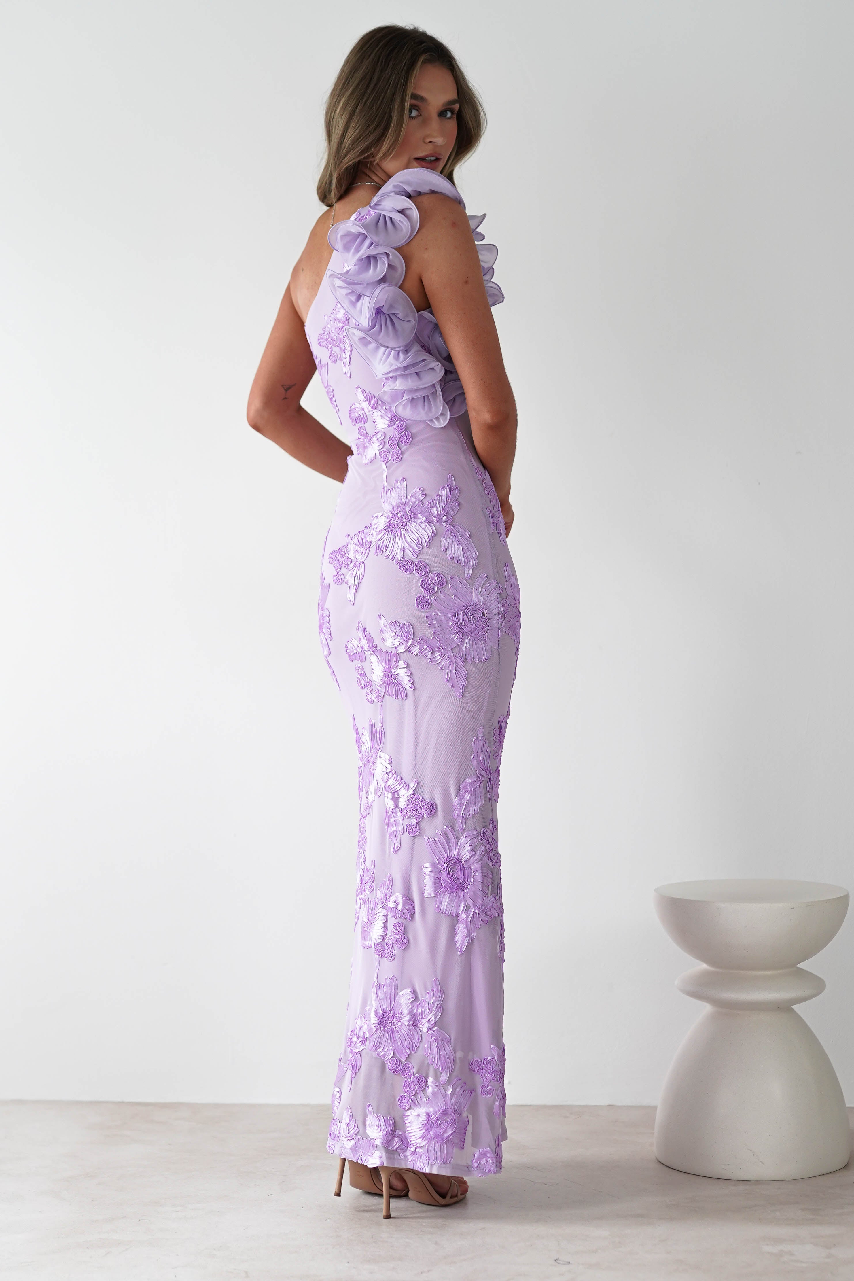 Siren Bodycon Maxi Dress Lilac | Wedding Guest Dress | Bodycon | Maxi | Oh Hello Clothing