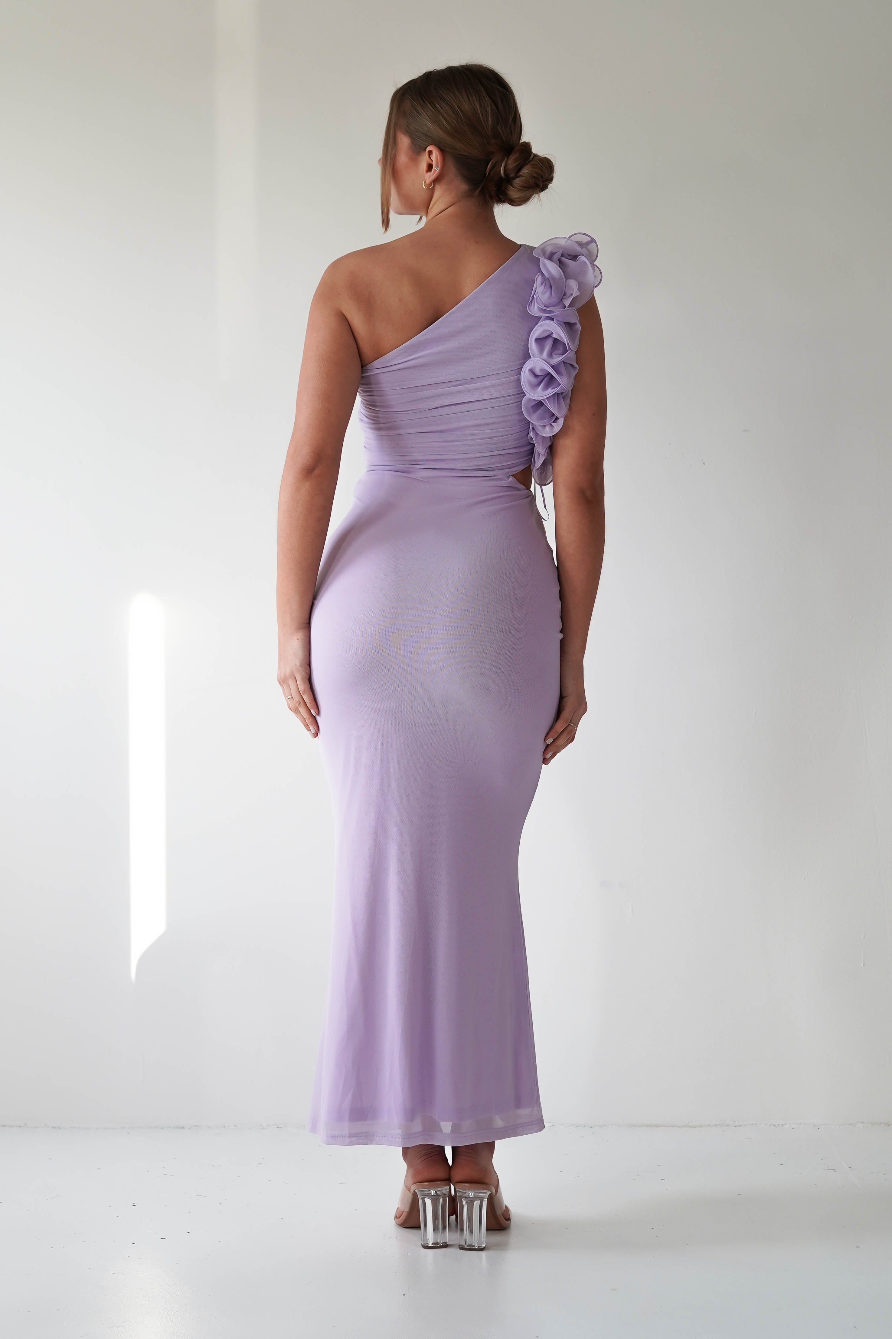Sydney Bodycon Maxi Dress Lilac | Wedding Guest Dress | Bodycon | Maxi | Oh Hello Clothing