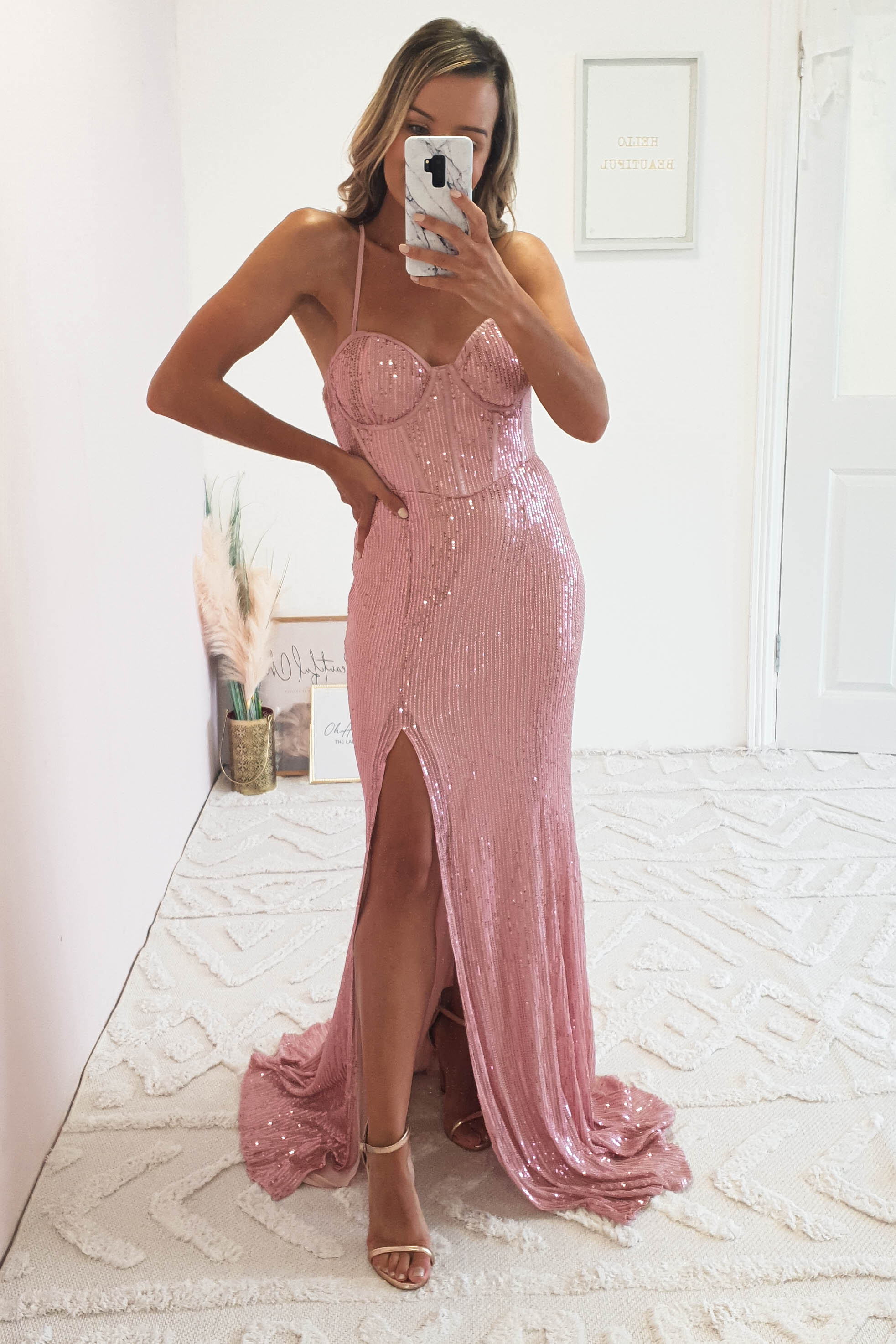 Elmiya Seqiun Gown | Blush | Debs & Prom | Formal Gown | Oh Hello Clothing