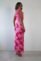 Sydney Bodycon Maxi Dress Pink Print | Wedding Guest Dress | Bodycon | Maxi | Oh Hello Clothing