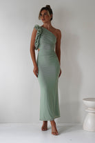 Sydney Bodycon Maxi Dress Sage | Wedding Guest Dress | Bodycon | Maxi | Oh Hello Clothing