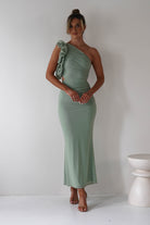 Sydney Bodycon Maxi Dress Sage | Wedding Guest Dress | Bodycon | Maxi | Oh Hello Clothing
