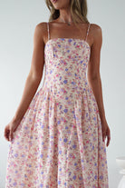 Elodie Floral Print Maxi Dress Cream | Wedding Guest Dress | Maxi | Oh Hello Clothing