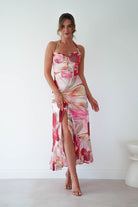 Oh Hello Clothing Women > Clothing > Dresses 1 *DONE- 64586D14 - RED FLORAL MESH - KAARLO