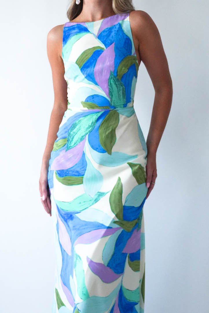 Lily Printed Maxi Dress Mixed Print | Wedding Guest Dress | Maxi | Oh Hello Clothing