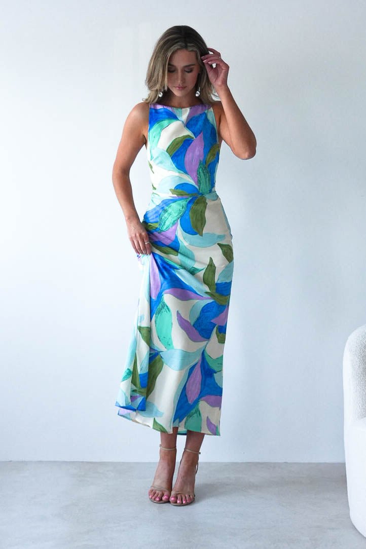 Lily Printed Maxi Dress Mixed Print | Wedding Guest Dress | Maxi | Oh Hello Clothing