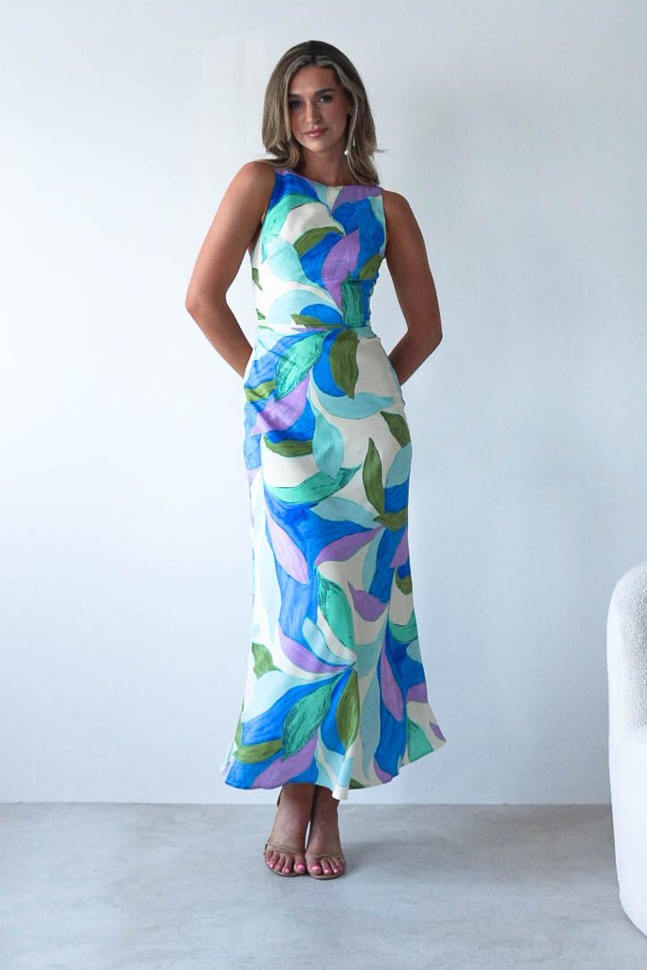Lily Printed Maxi Dress Mixed Print | Wedding Guest Dress | Maxi | Oh Hello Clothing