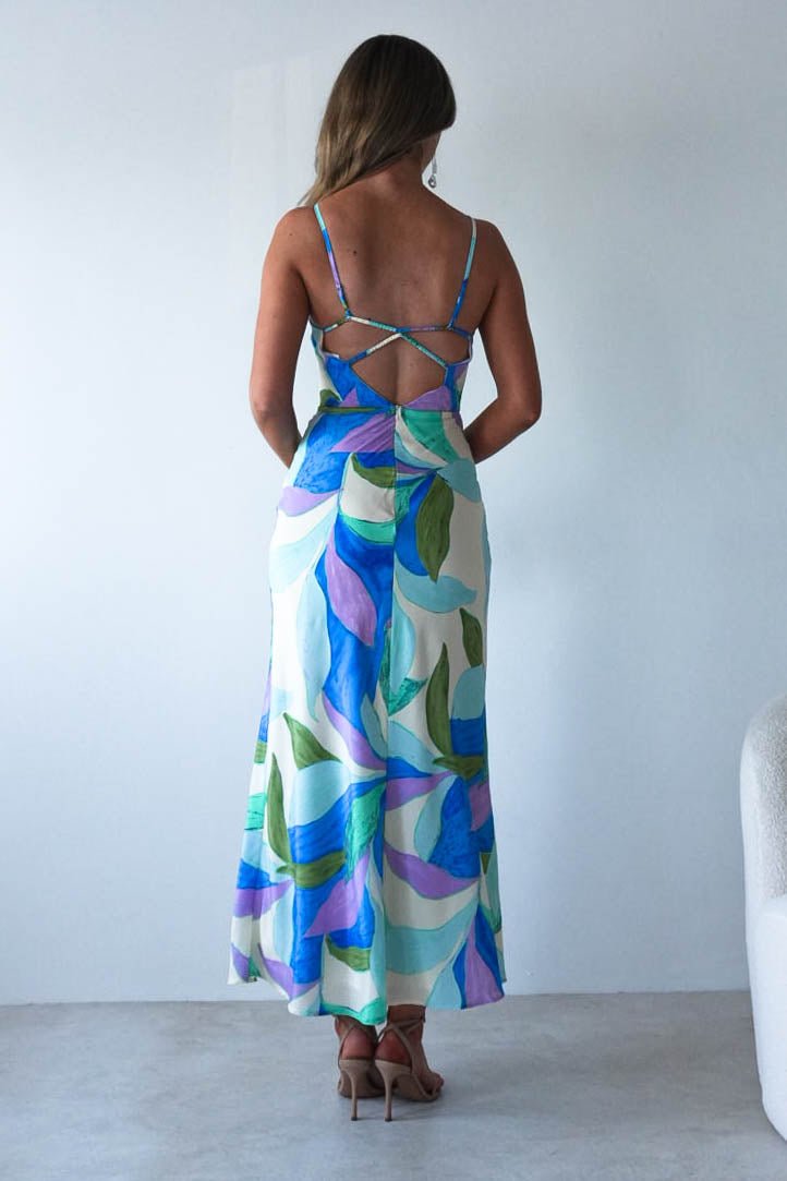 Lily Printed Maxi Dress Mixed Print | Wedding Guest Dress | Maxi | Oh Hello Clothing