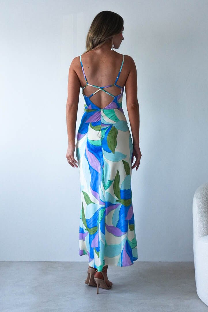 Lily Printed Maxi Dress Mixed Print | Wedding Guest Dress | Maxi | Oh Hello Clothing