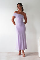 Roxanna Mesh Bodycon Midaxi Dress Lilac | Wedding Guest Dress | Bodycon | Mesh | Oh Hello Clothing