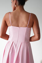 Oh Hello Clothing Women > Clothing > Dresses 1*DONE-64875D-Blush Pink Corset Midi Dress