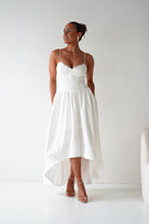 Oh Hello Clothing Women > Clothing > Dresses 1*DONE- 64900D-WHITE Lace Corset Midi Dress (Copy)