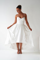 Oh Hello Clothing Women > Clothing > Dresses 1*DONE- 64900D-WHITE Lace Corset Midi Dress (Copy)