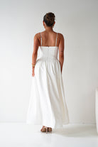 Oh Hello Clothing Women > Clothing > Dresses 1*DONE- 64900D-WHITE Lace Corset Midi Dress (Copy)