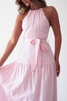 Oh Hello Clothing Dresses > Prom Dresses 1 *DONE 65128D PINK LACE TRIM