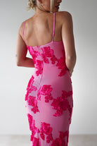 Adora Floral Mesh Maxi Dress Pink | Wedding Guest Dress | Maxi | Mesh | Oh Hello Clothing