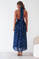 Oh Hello Clothing Women > Clothing > Dresses 1*DONE-ALBARAN- ALL ONE SIZE-Navy halter neck dress