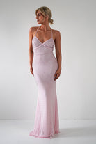Cataleya Rhinestone Bodycon Gown | Pink | Debs & Prom | Formal Gown | Oh Hello Clothing