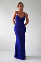 Cataleya Rhinestone Bodycon Gown | Royal Blue | Debs & Prom | Formal Gown | Oh Hello Clothing