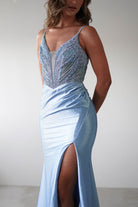 Tiah Glitter Embellished Gown | Blue | Debs & Prom | Formal Gown | Oh Hello Clothing