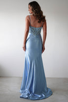 Tiah Glitter Embellished Gown | Blue | Debs & Prom | Formal Gown | Oh Hello Clothing