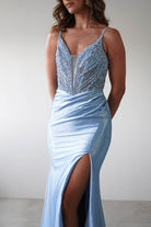 Tiah Glitter Embellished Gown | Blue | Debs & Prom | Formal Gown | Oh Hello Clothing