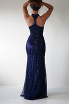 Santana Beaded Keyhole Gown | Midnight | Debs & Prom | Formal Gown | Oh Hello Clothing