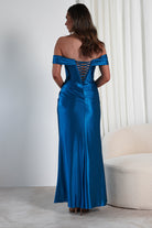 Serena Off The Shoulder Gown | Peacock | Debs & Prom | Formal Gown | Oh Hello Clothing