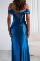 Serena Off The Shoulder Gown | Peacock | Debs & Prom | Formal Gown | Oh Hello Clothing