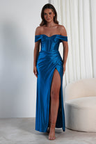 Serena Off The Shoulder Gown | Peacock | Debs & Prom | Formal Gown | Oh Hello Clothing