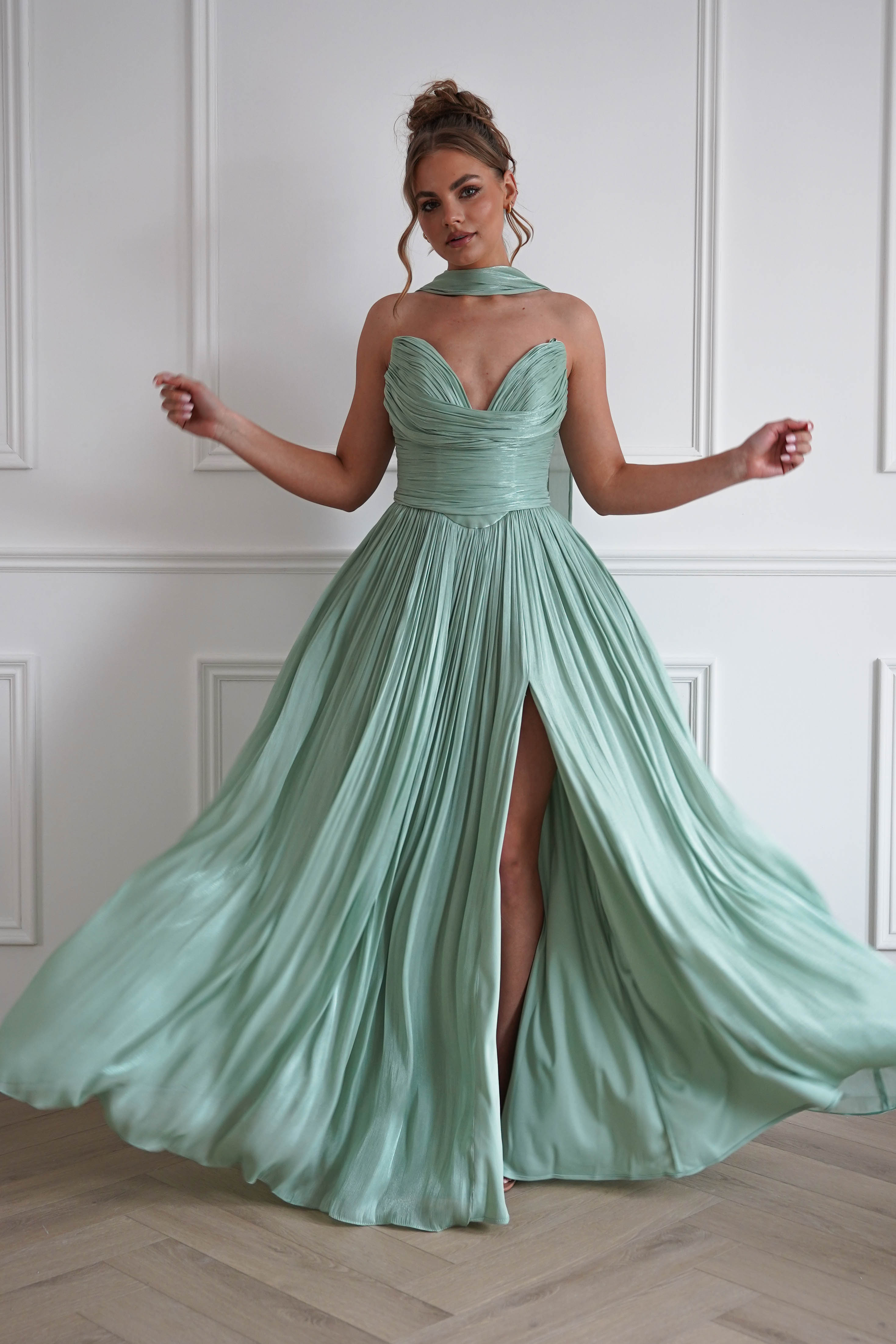 Oh Hello Clothing Dresses > Prom Dresses 1*DONE-*CD410-CIND-SAGE GOWN