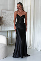 Raquel Bodycon Embellished Gown | Black | Debs & Prom | Formal Gown | Oh Hello Clothing