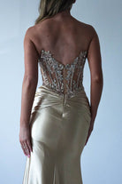 Raquel Bodycon Embellished Gown | Gold | Debs & Prom | Formal Gown | Oh Hello Clothing
