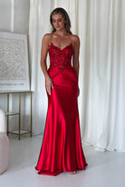 Raquel Bodycon Embellished Gown | Red | Debs & Prom | Formal Gown | Oh Hello Clothing