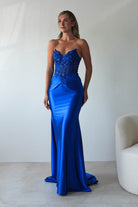 Raquel Bodycon Embellished Gown | Royal Blue | Debs & Prom | Formal Gown | Oh Hello Clothing