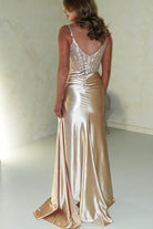 Leonardo Diamante Bodycon Gown | Gold | Debs & Prom | Formal Gown | Oh Hello Clothing