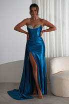 Pranvera Embellished Luxurious Gown | Peacock | Debs & Prom | Formal Gown | Oh Hello Clothing