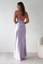 Celinee Satin Maxi Gown | Lilac | Debs & Prom | Formal Gown | Oh Hello Clothing