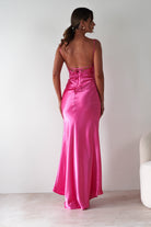 Celinee Satin Maxi Gown | Hot Pink | Debs & Prom | Formal Gown | Oh Hello Clothing