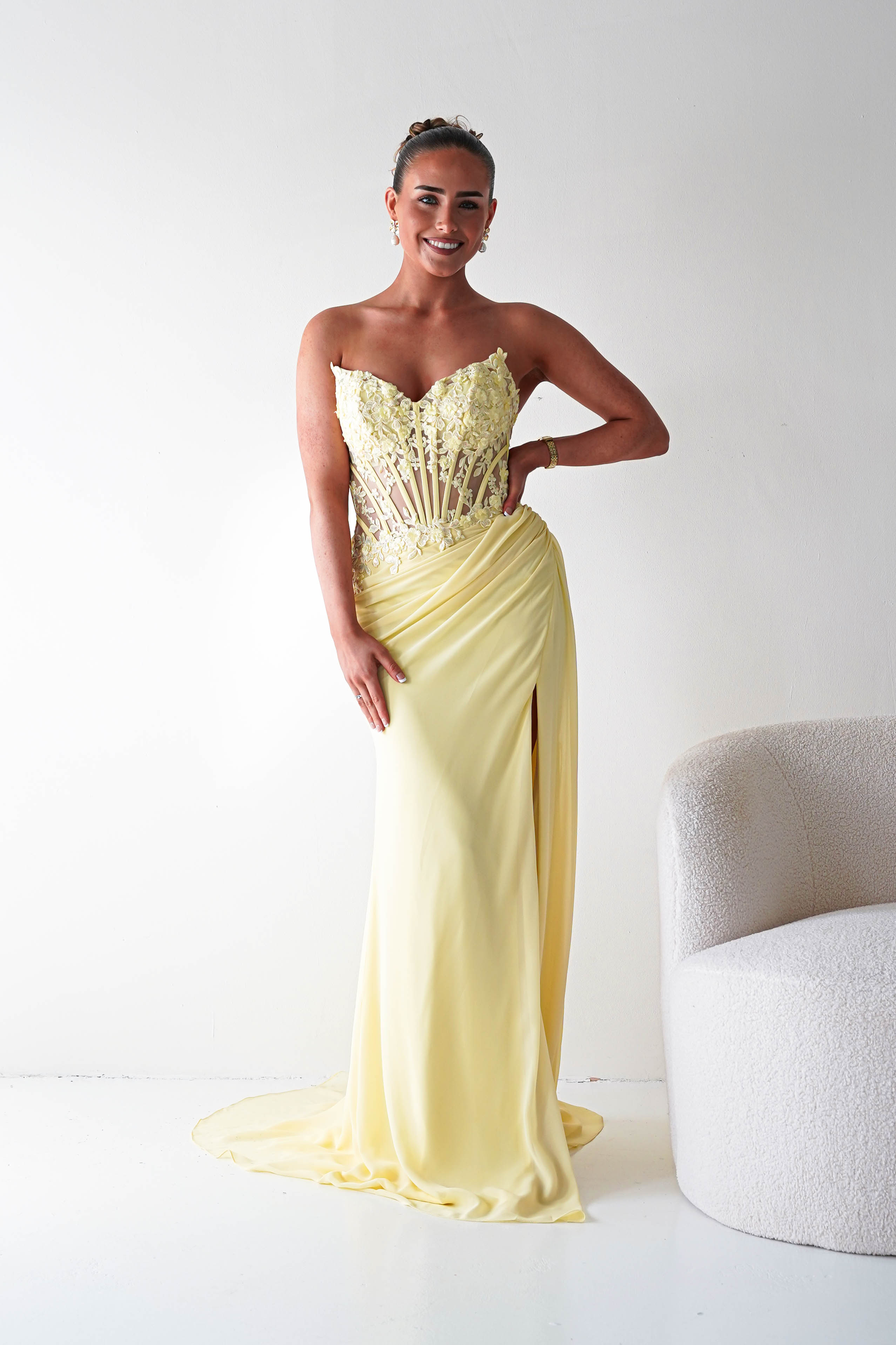 Oh Hello Clothing Women > Clothing > Dresses 1*DONE - Cinderalla-CD397-YELLOW GOWN (Copy)