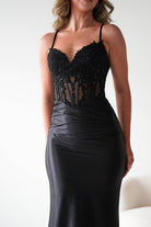 Oh Hello Clothing Dresses 1*DONE - Cinderalla- Embellished Corset Evening Gown x4 colours- Black