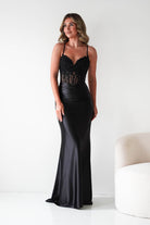 Oh Hello Clothing Dresses 1*DONE - Cinderalla- Embellished Corset Evening Gown x4 colours- Black