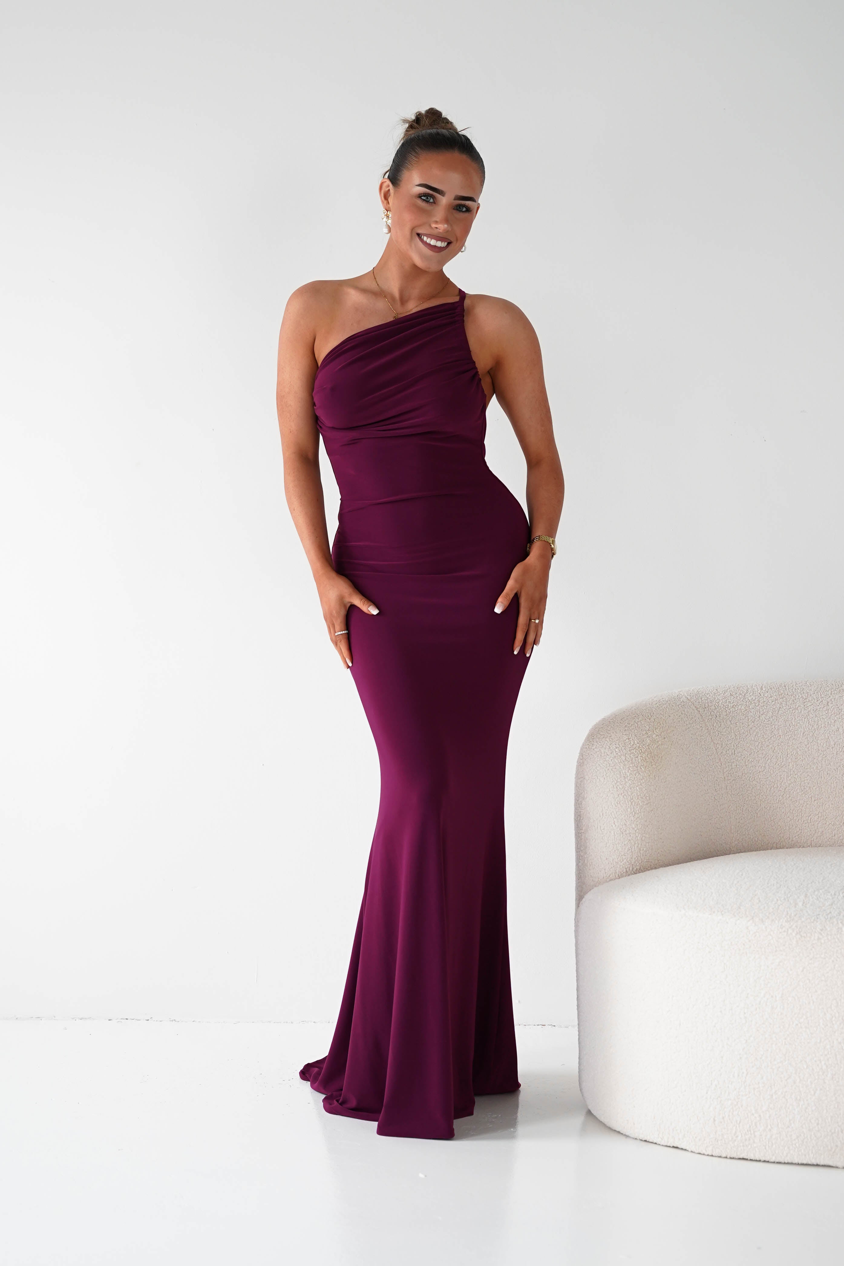 Oh Hello Clothing Women > Clothing > Dresses 1* DONE --CINDERALLA-T506-WINE MAXI DRESS (Copy) (Copy)