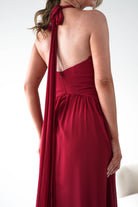 Oh Hello Clothing Dresses 1*DONE -CINDERALLA-T715 BURGUNDY FLOWY DRESS (Copy)