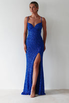 Clarisse Bodycon Sequin Gown | Royal Blue | Debs & Prom | Formal Gown | Oh Hello Clothing