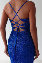 Clarisse Bodycon Sequin Gown | Royal Blue | Debs & Prom | Formal Gown | Oh Hello Clothing