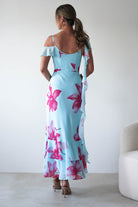 Leonie Floral Print Maxi Dress Blue | Wedding Guest Dress | Maxi | Oh Hello Clothing