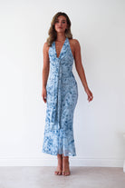 Oh Hello Clothing Women > Clothing > Dresses 1 *DONE CM6570J02 BLUE JAQUARD (LIKE TARA) KAARLO